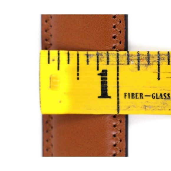 River Island TAN BROWN GENUINE LEATHER 1 1/8"Wd CASUAL DRESS BELT Sz 50 (D24 - Picture 10 of 14